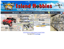 Tablet Screenshot of islandhobbiesstore.com